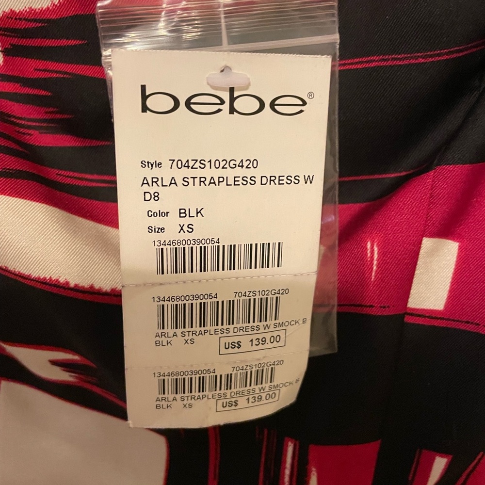 BEBE Women’s XS MINI Cocktail Dress NWT - Picture 3 of 3